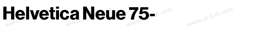 Helvetica Neue 75字体转换 Helvetica Neue 75字体转换